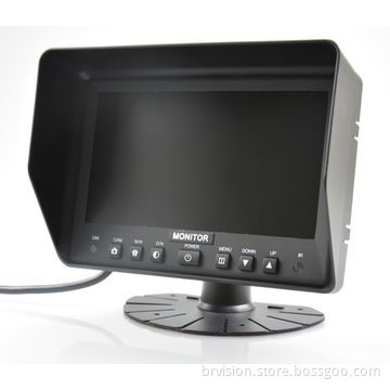 Waterproof Recording Rear-view Monitor, Easy to Install, Contrast, Color and Brightness Adjustable
